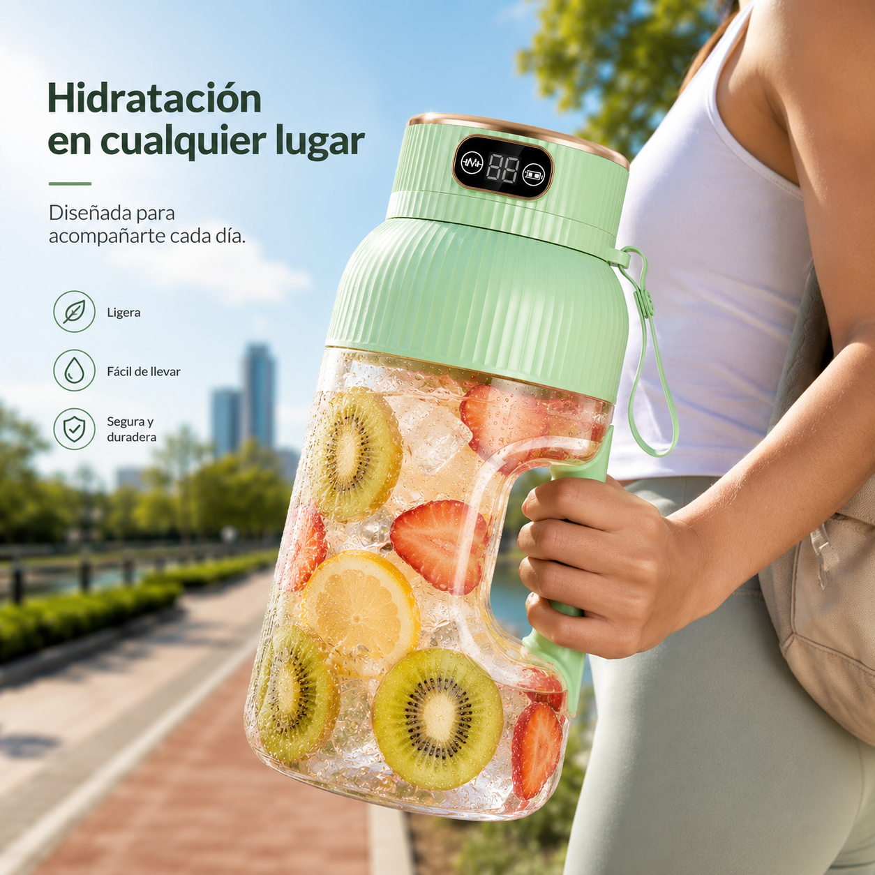Licuadora Portátil Eléctrica Recargable