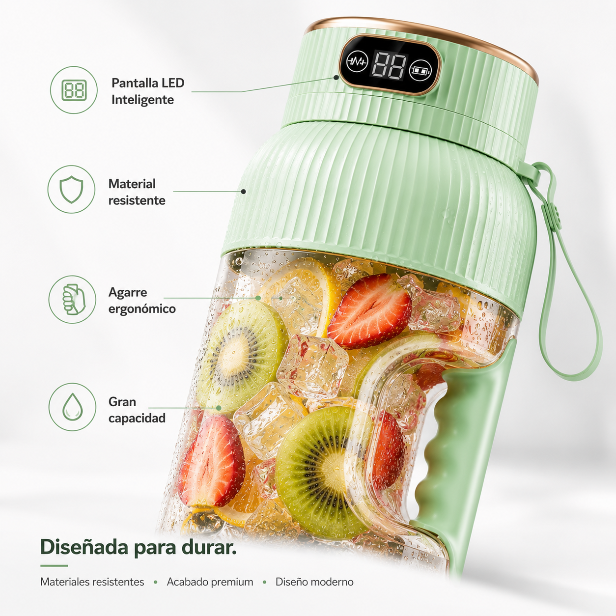 Licuadora Portátil Eléctrica Recargable